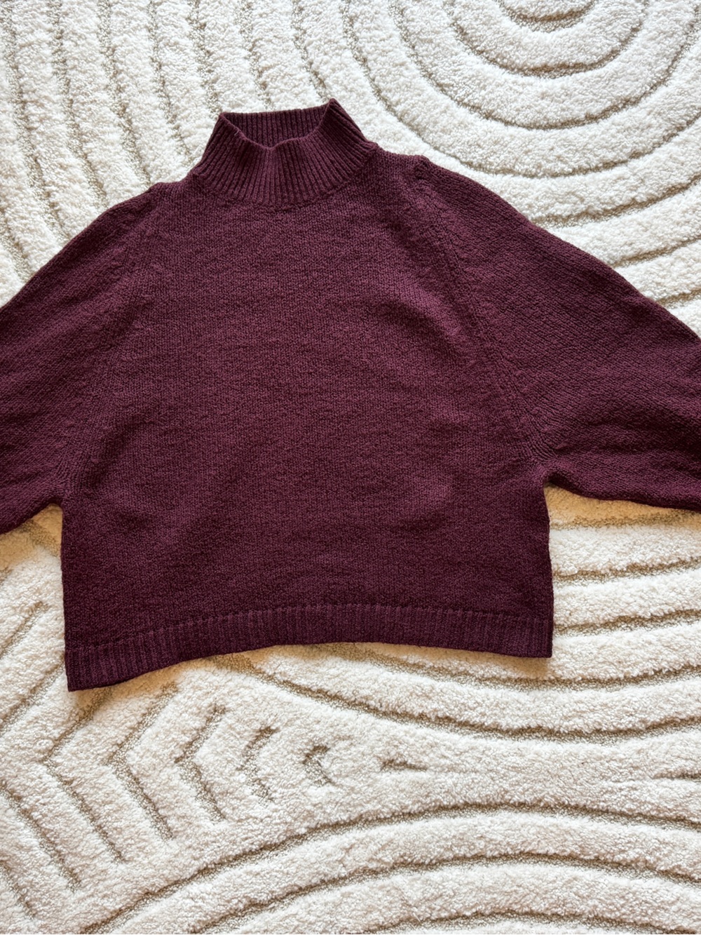 Old Navy Women's Plum Mock Neck Sweater